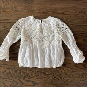 Abercrombie & Fitch White Lace Blouse